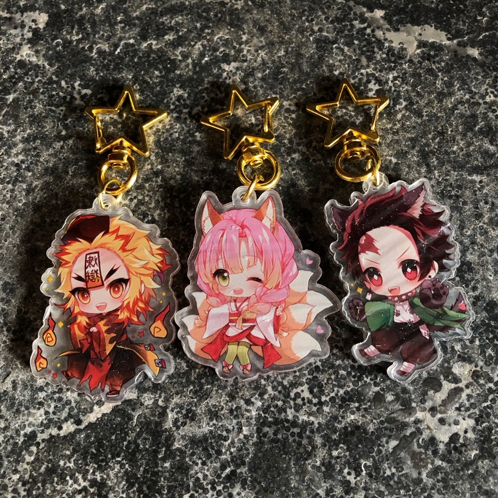 Demon slayer Halloween acrylic keychains